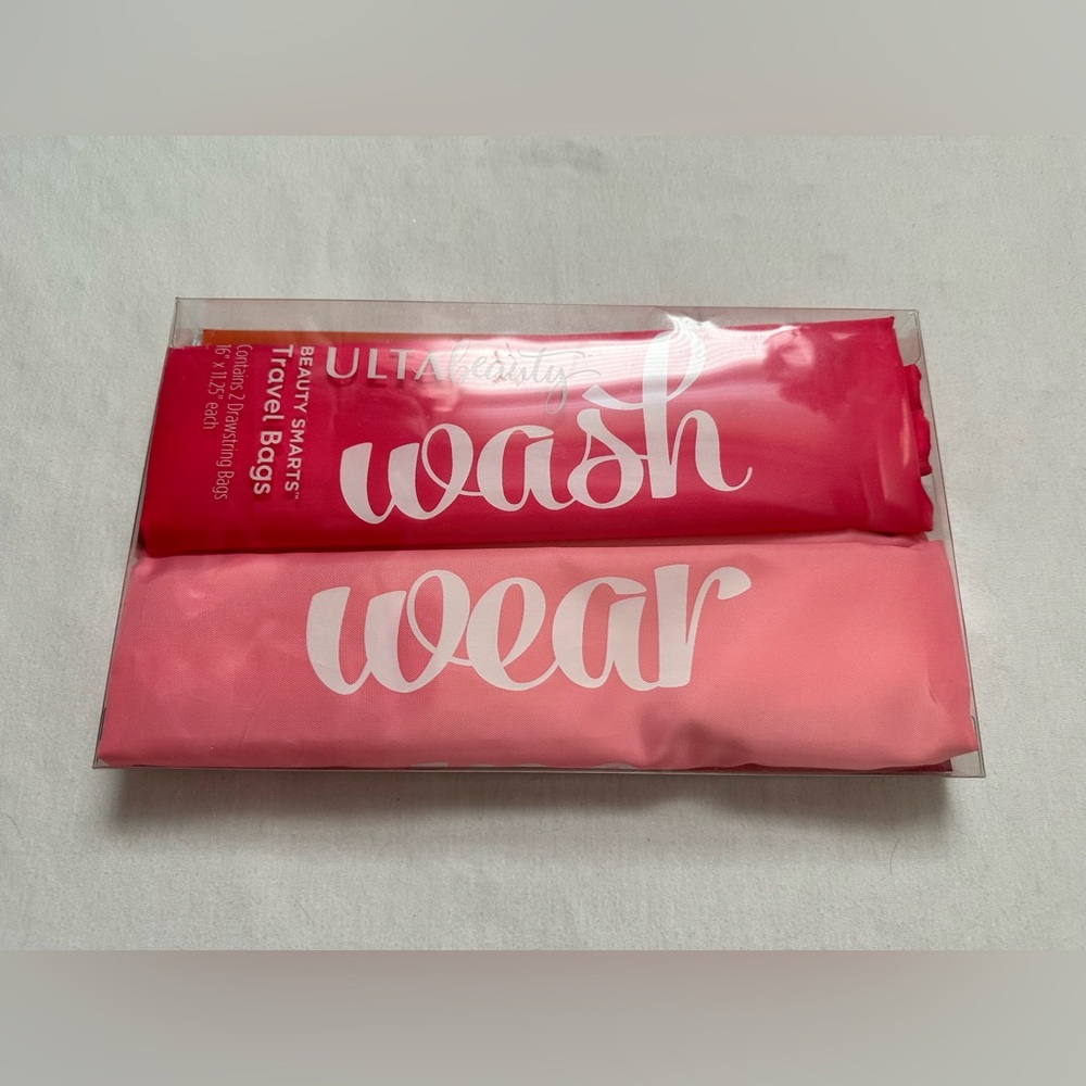 3 for $15! Ulta Beauty Travel Bags Wash & Wear Drawstring Bags